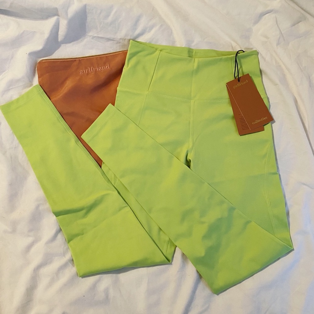 NWT! Girlfriend Collective Lime High Rise Legging